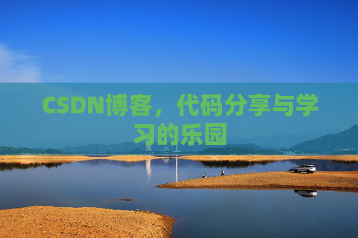 CSDN博客,代码分享与学习的乐园